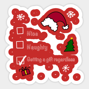 Nice and Naught List Sticker